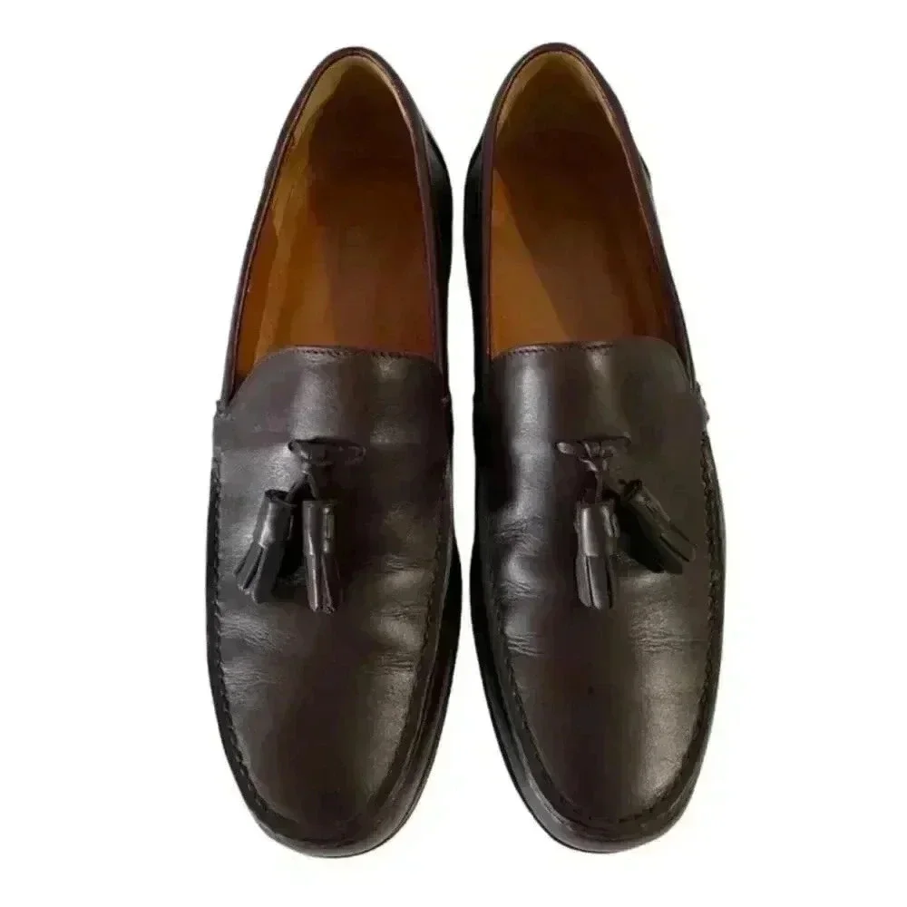 Roberto Botticelli x Aldo Bruce Tassel Loafers Italian Leather Men’s 9 Preppy
